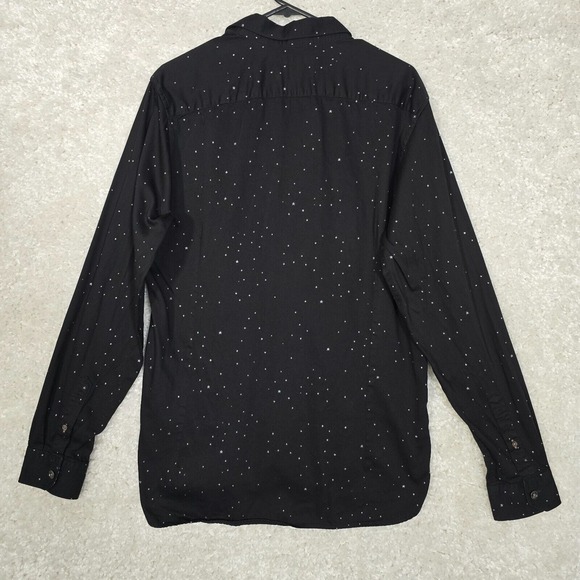 Ted Baker Shirt Mens 5 Large Black Star Print Button Up Office Preppy Casual‎ - Picture 9 of 13